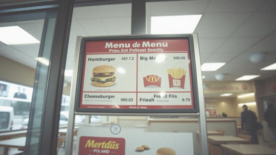 Jakie menu oferował pierwszy McDonald's w Polsce?
