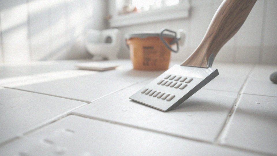 Jakie techniki stosować przy użyciu grzebienia do płytek?