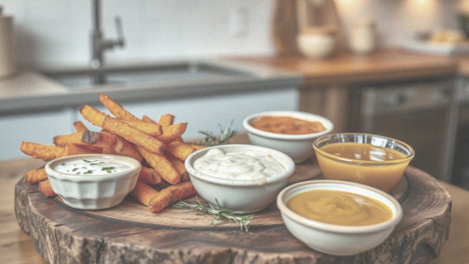 Jakie dipy są idealne do serwowania z frytkami z batatów?